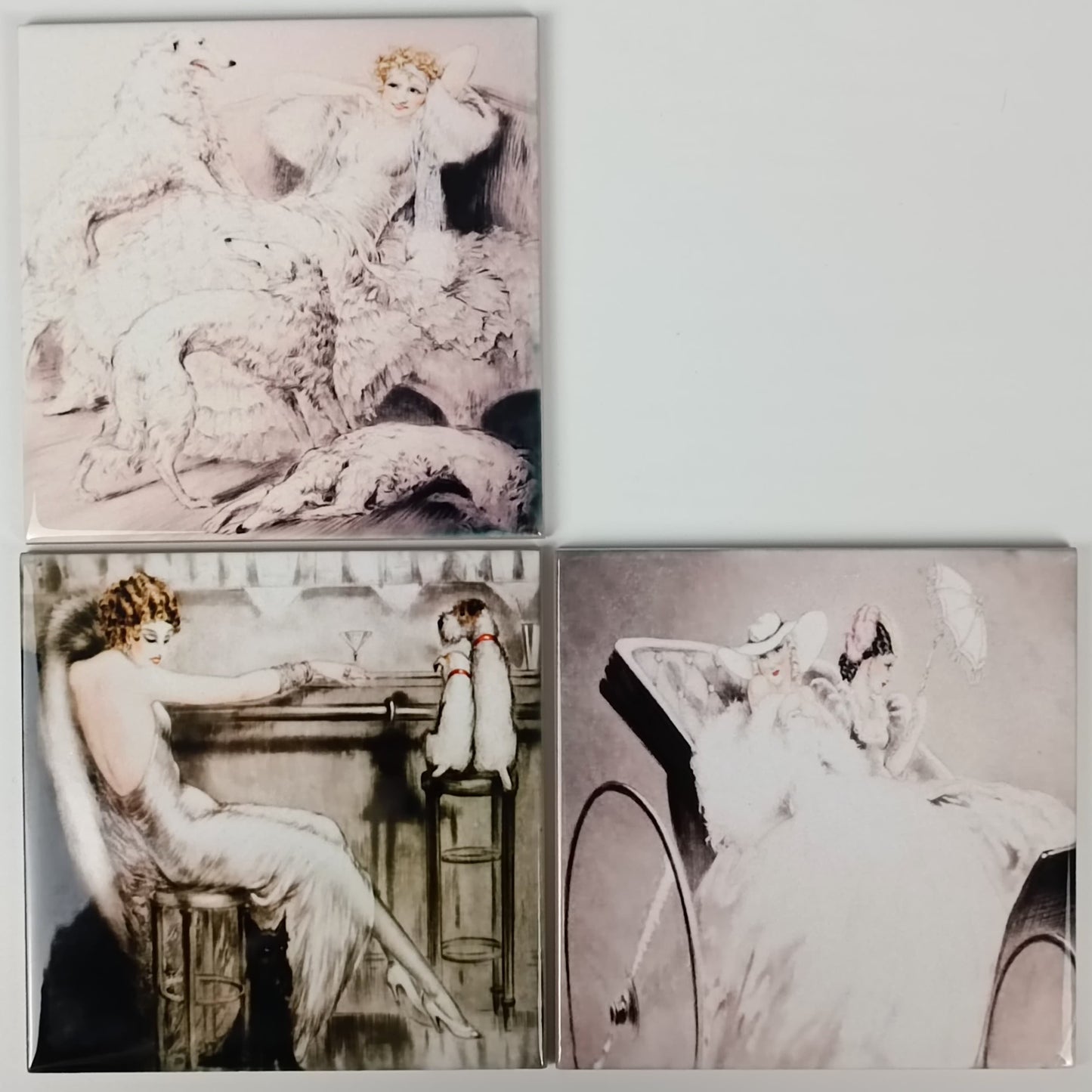 Set de Azulejos "Louis Icart".