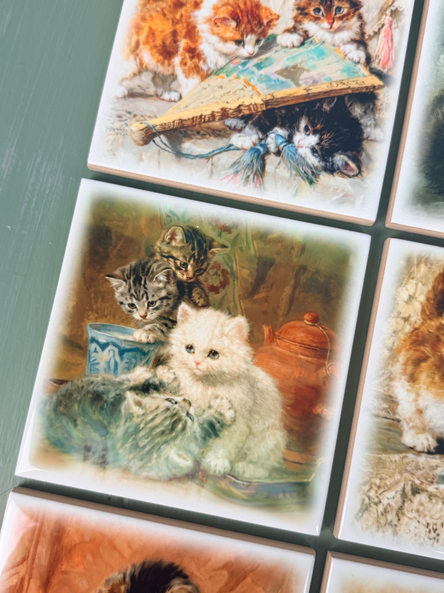 Set de Azulejos “Henriette Ronner-Knip”.