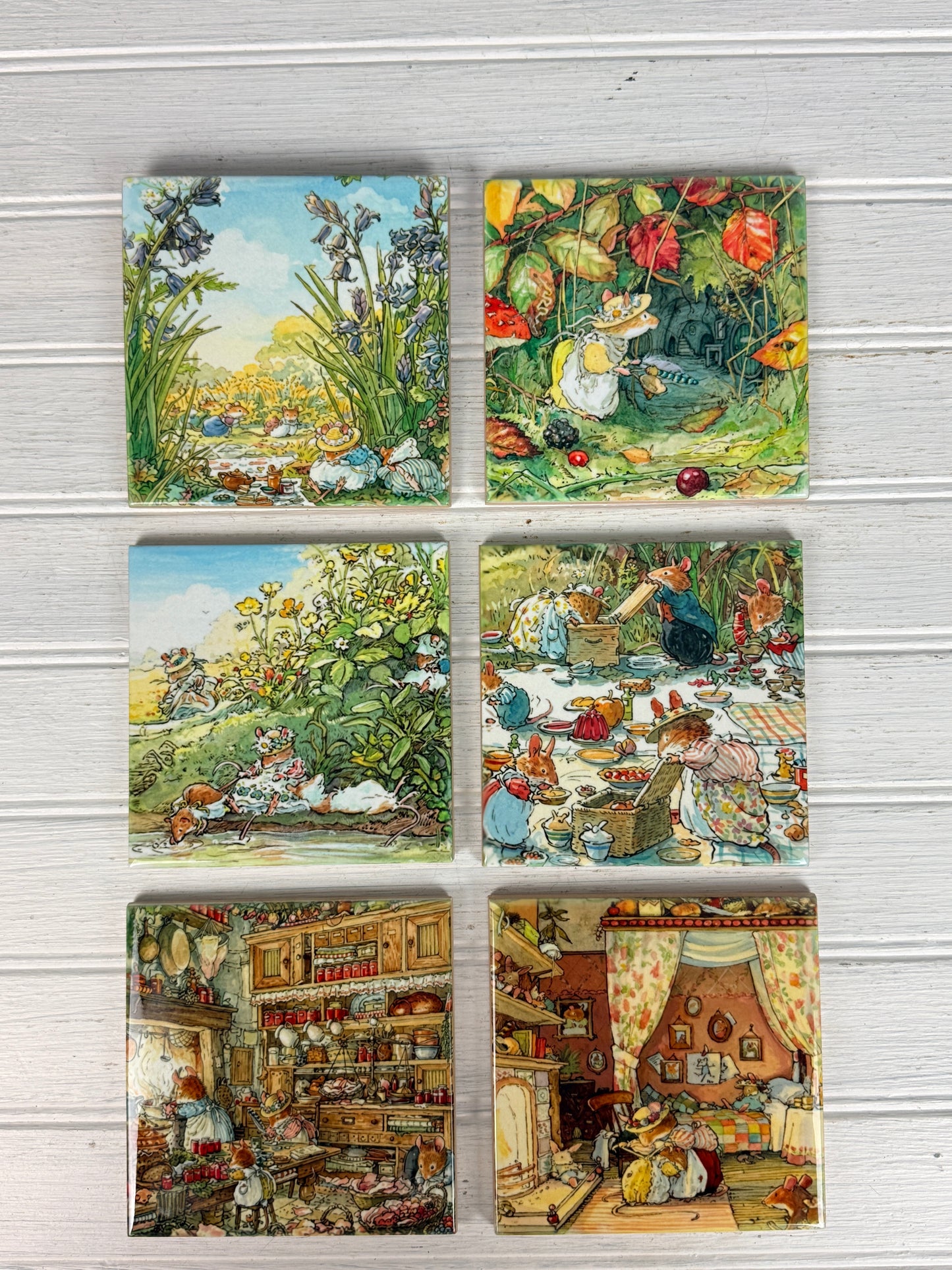 Set de 6 Azulejos "Brambly Hedge"