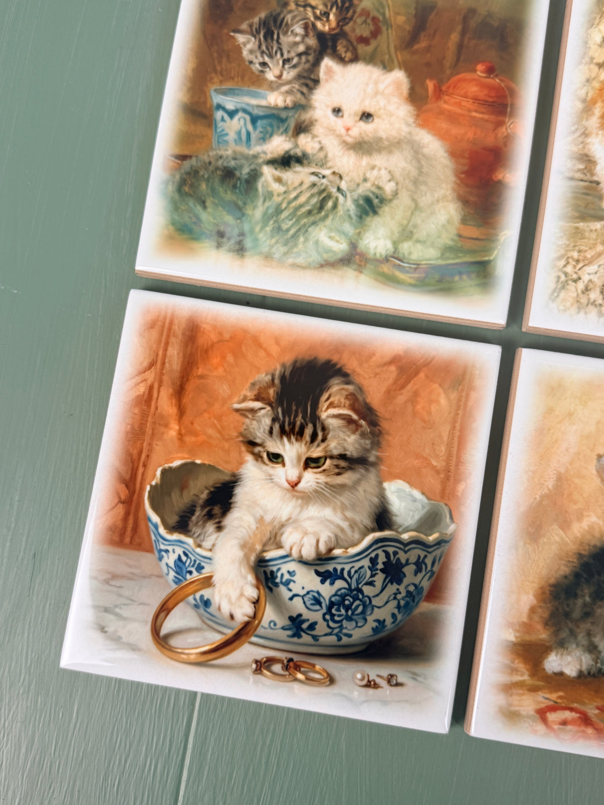 Set de Azulejos “Henriette Ronner-Knip”.