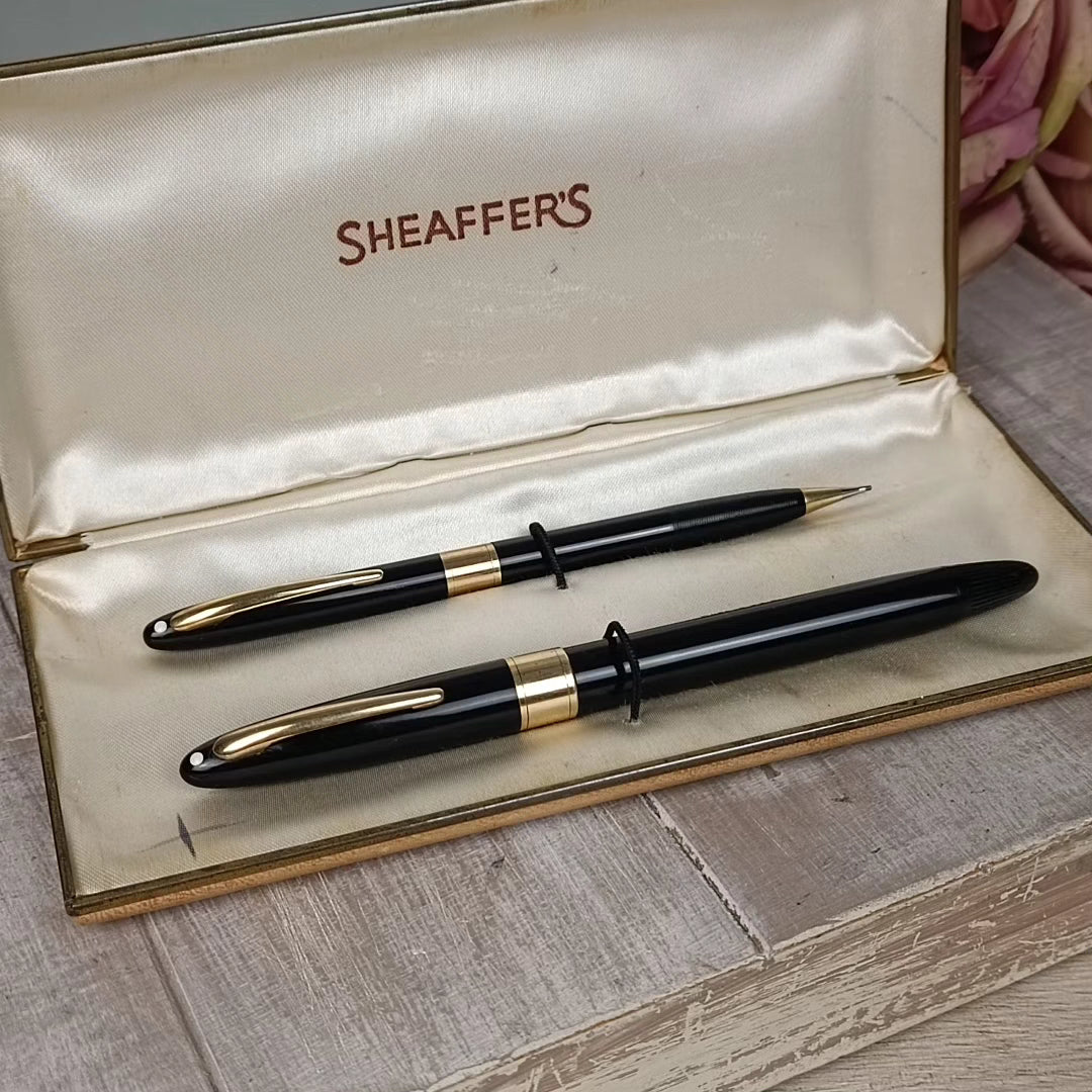 Pluma + Porta Minas "Sheaffer's", año 1953