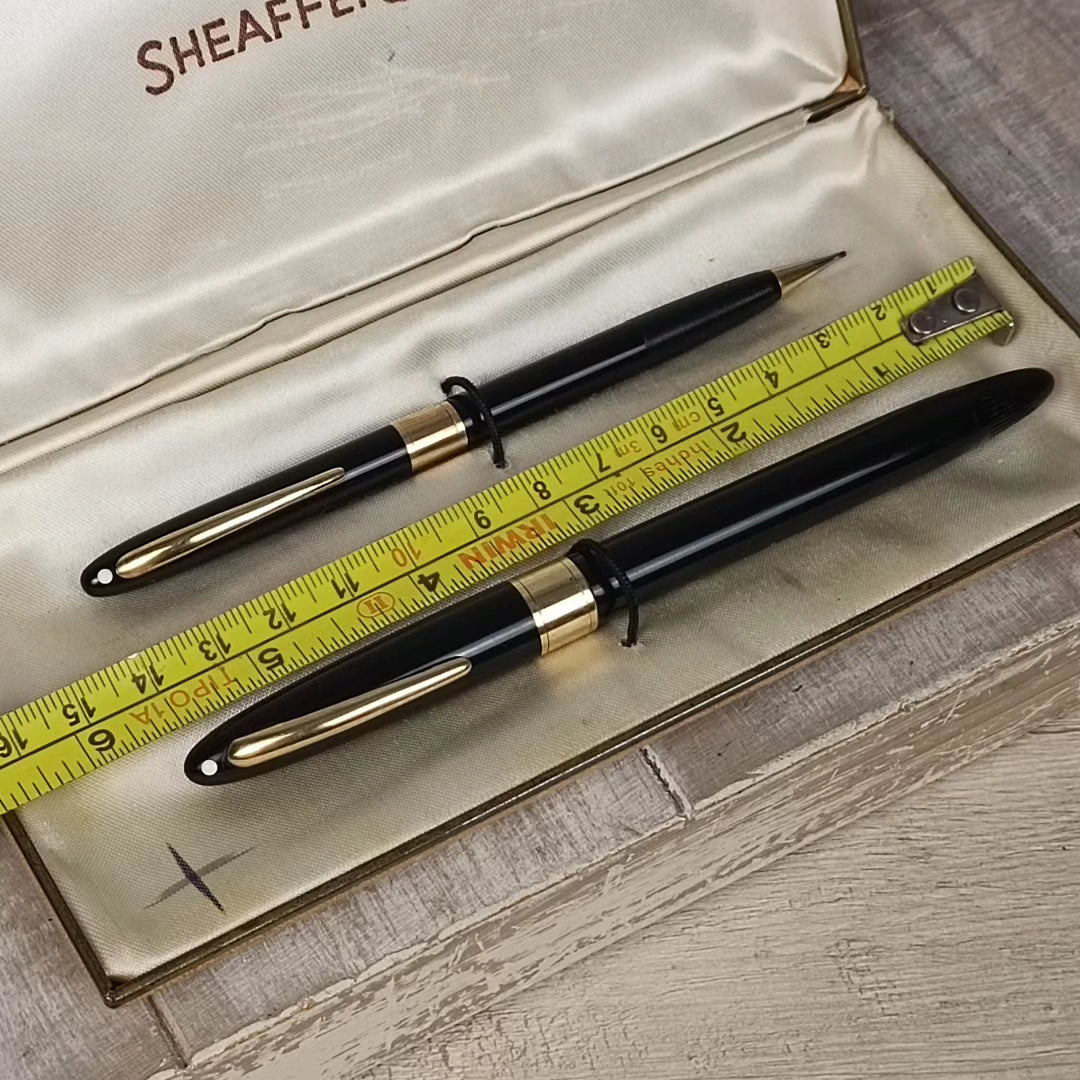 Pluma + Porta Minas "Sheaffer's", año 1953