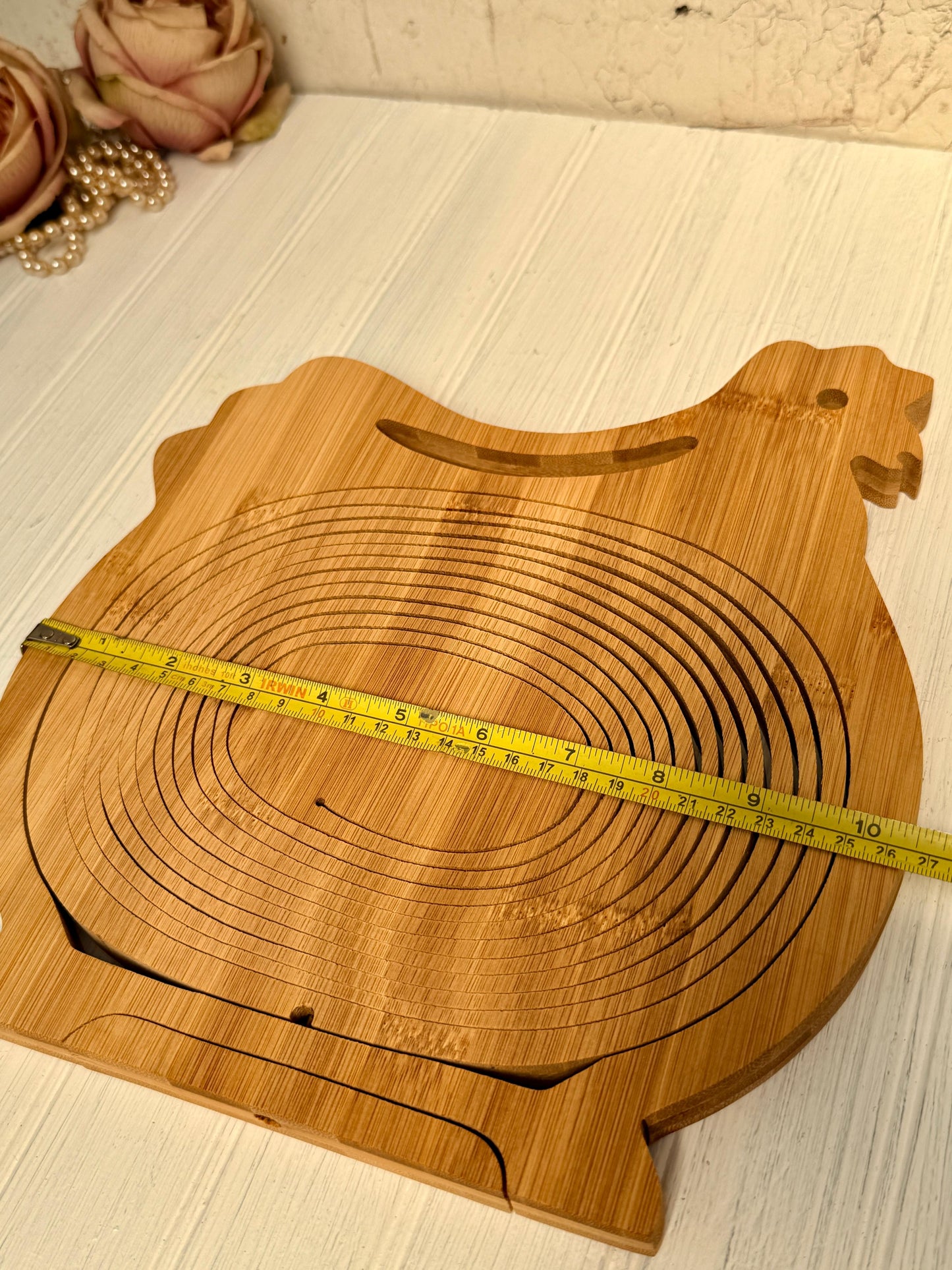 Huevera de Bambú, diseño Gallina,años 90.
