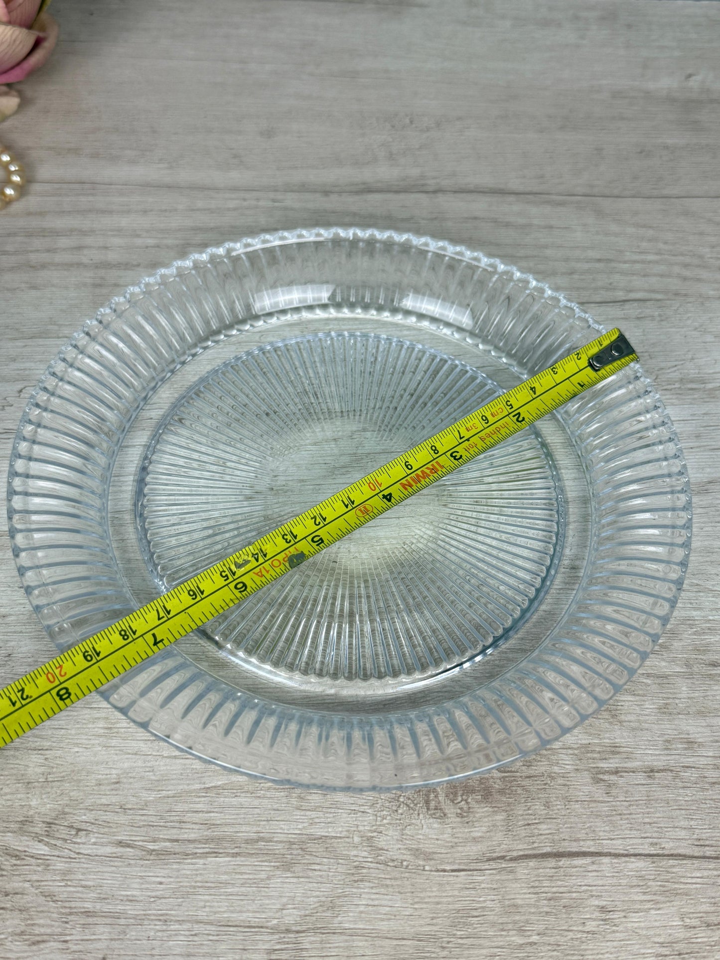 Quesera de Estilo "Ribbed glass", Retro